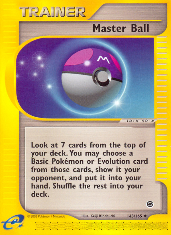 Master Ball (143/165) [Expedition: Base Set] | Fandemonia Ltd