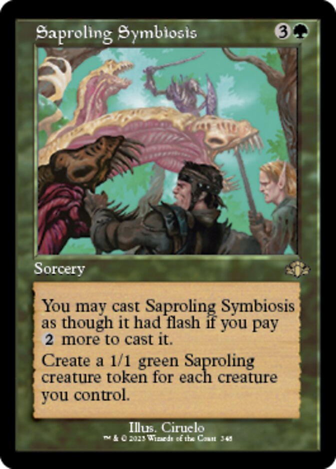 Saproling Symbiosis (Retro) [Dominaria Remastered] | Fandemonia Ltd
