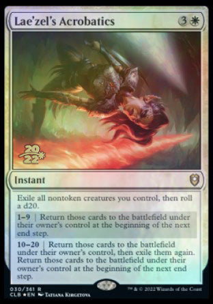 Lae'zel's Acrobatics [Commander Legends: Battle for Baldur's Gate Prerelease Promos] | Fandemonia Ltd