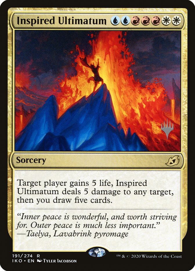 Inspired Ultimatum (Promo Pack) [Ikoria: Lair of Behemoths Promos] | Fandemonia Ltd
