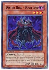 Destiny Hero - Doom Lord [DP05-EN001] Common | Fandemonia Ltd
