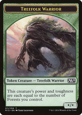 Treefolk Warrior Token [Magic 2015 Tokens] | Fandemonia Ltd