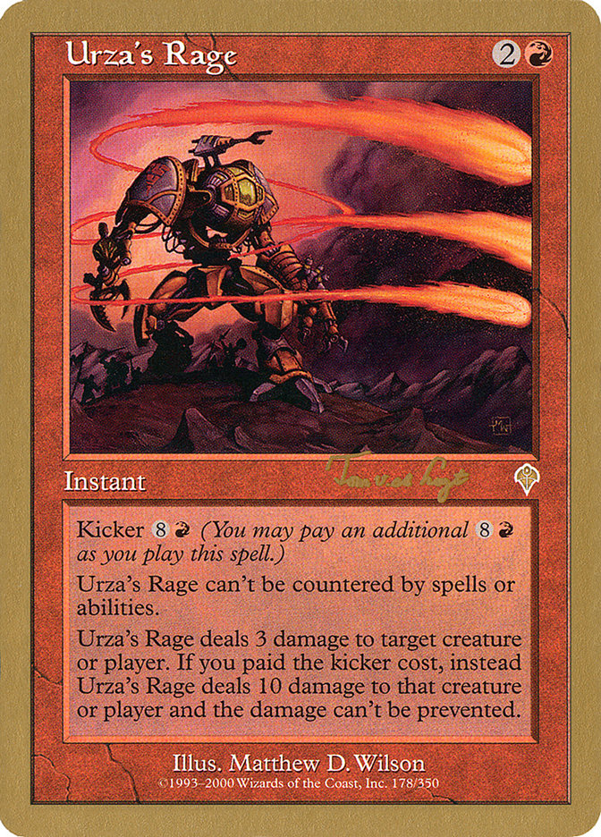 Urza's Rage (Tom van de Logt) [World Championship Decks 2001] | Fandemonia Ltd