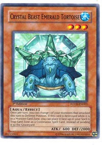 Crystal Beast Emerald Tortoise [FOTB-EN003] Common | Fandemonia Ltd