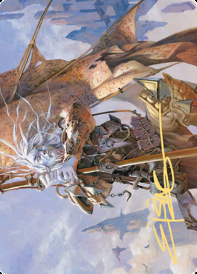 Sea Gate Banneret Art Card (Gold-Stamped Signature) [Zendikar Rising Art Series] | Fandemonia Ltd
