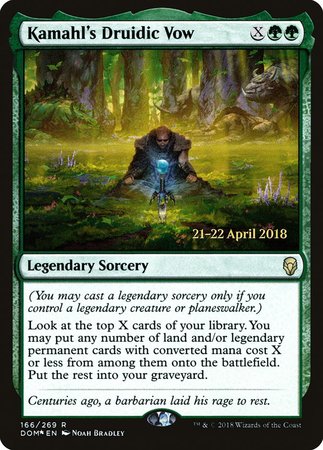 Kamahl's Druidic Vow [Dominaria Promos] | Fandemonia Ltd