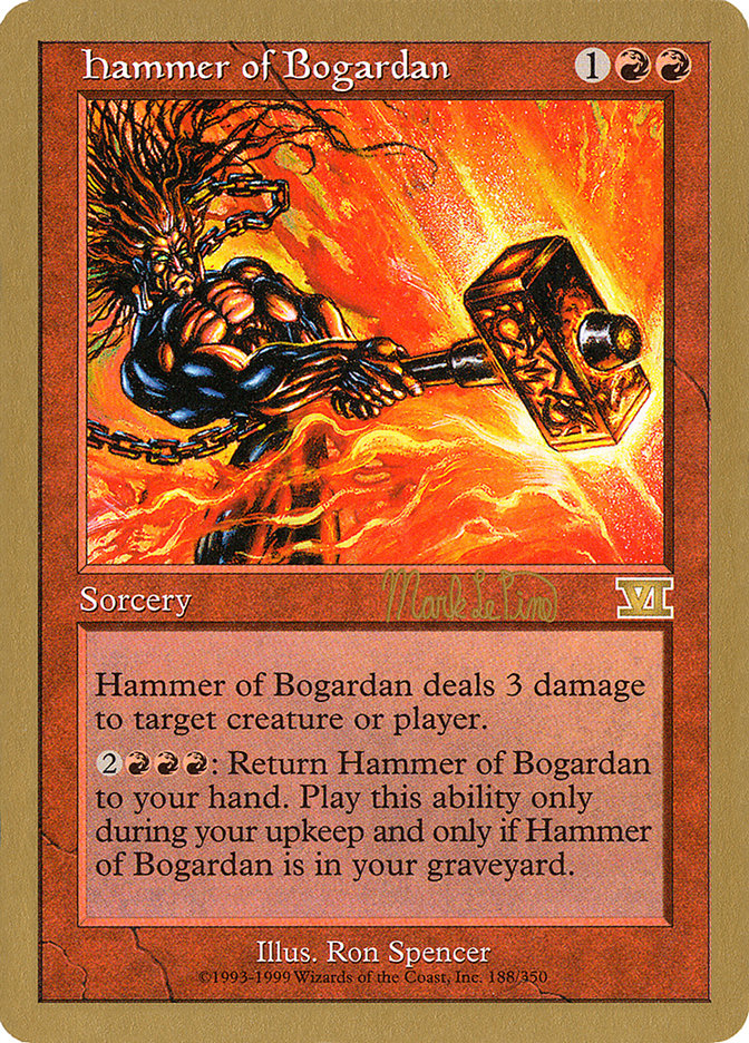 Hammer of Bogardan (Mark Le Pine) [World Championship Decks 1999] | Fandemonia Ltd