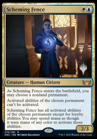 Scheming Fence (Promo Pack) [Streets of New Capenna Promos] | Fandemonia Ltd