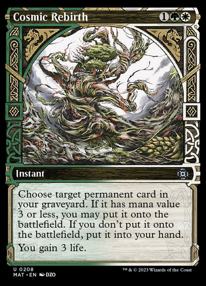 Cosmic Rebirth (Showcase Halo Foil) [March of the Machine: The Aftermath] | Fandemonia Ltd