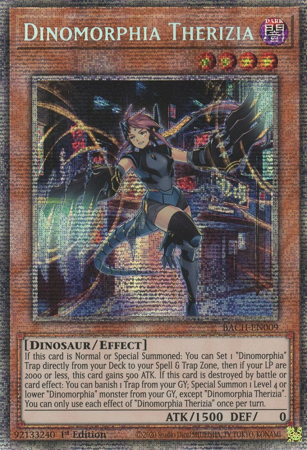 Dinomorphia Therizia [BACH-EN009] Starlight Rare | Fandemonia Ltd