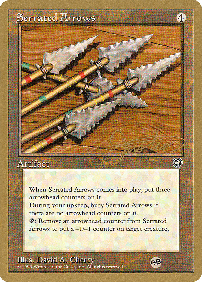 Serrated Arrows (Mark Justice) (SB) [Pro Tour Collector Set] | Fandemonia Ltd