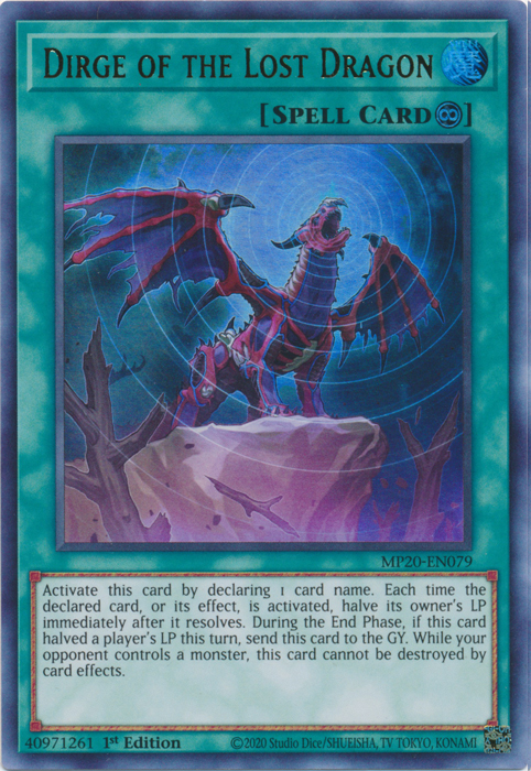 Dirge of the Lost Dragon [MP20-EN079] Ultra Rare | Fandemonia Ltd
