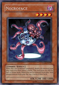 Necroface [GLAS-EN090] Secret Rare | Fandemonia Ltd