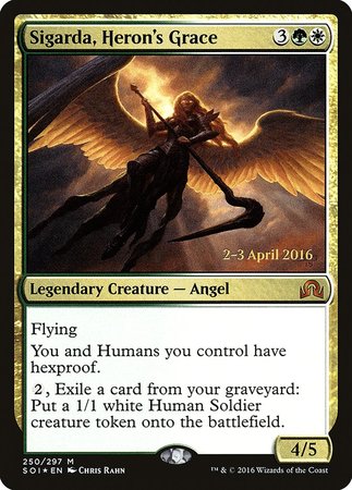 Sigarda, Heron's Grace [Shadows over Innistrad Promos] | Fandemonia Ltd