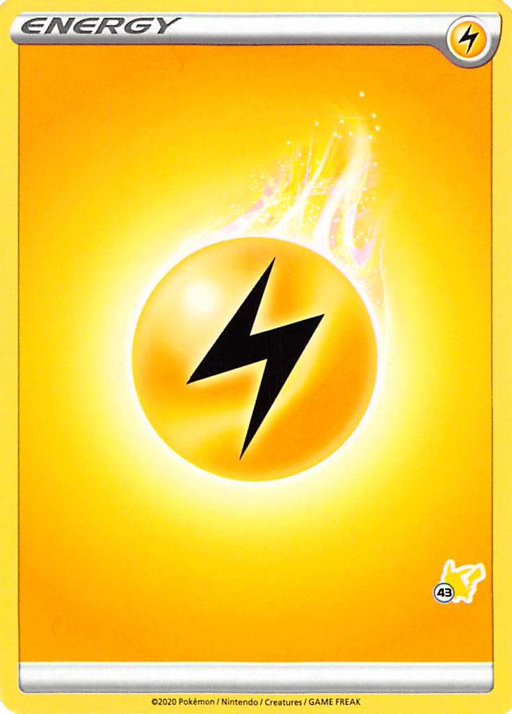 Lightning Energy (Pikachu Stamp #43) [Battle Academy 2022] | Fandemonia Ltd