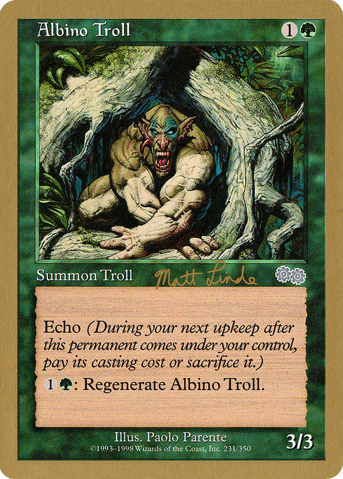 Albino Troll (Matt Linde) [World Championship Decks 1999] | Fandemonia Ltd