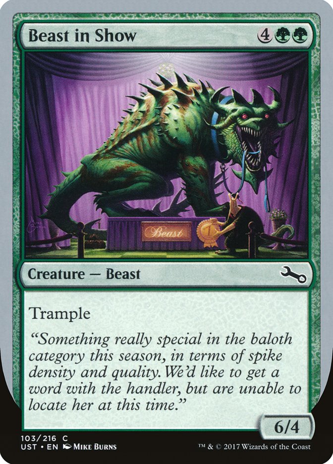 Beast in Show ("Something really special...") [Unstable] | Fandemonia Ltd