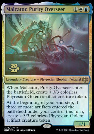 Malcator, Purity Overseer [Phyrexia: All Will Be One Prerelease Promos] | Fandemonia Ltd