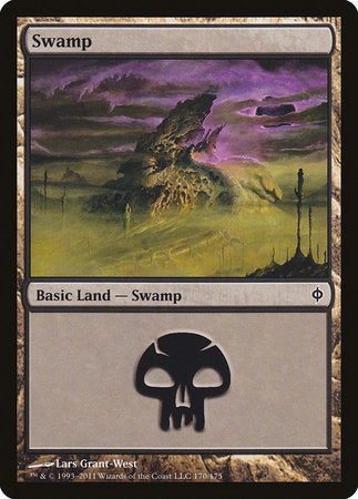 Swamp (170) [New Phyrexia] | Fandemonia Ltd