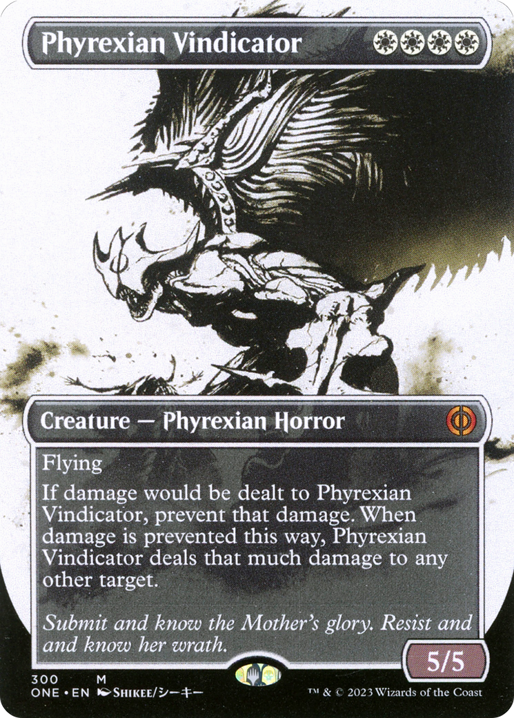 Phyrexian Vindicator (Borderless Ichor) [Phyrexia: All Will Be One] | Fandemonia Ltd