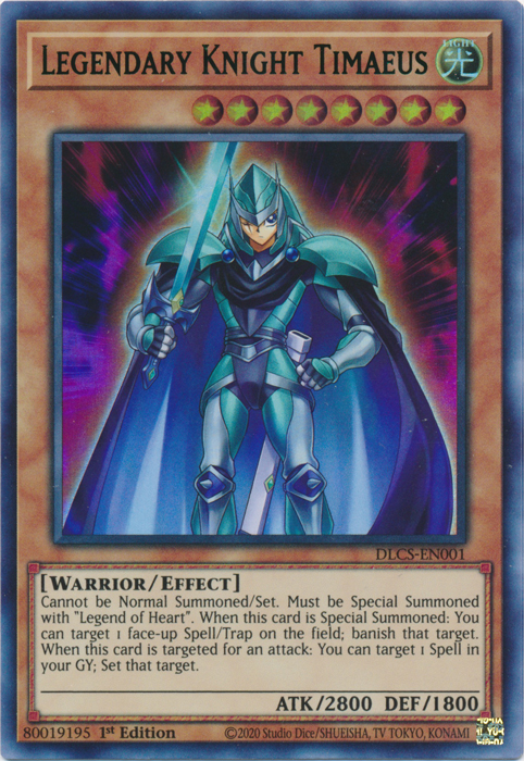 Legendary Knight Timaeus (Green) [DLCS-EN001] Ultra Rare | Fandemonia Ltd