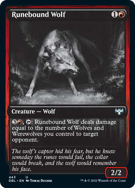 Runebound Wolf [Innistrad: Double Feature] | Fandemonia Ltd