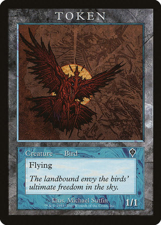 Bird Token (Invasion) [Magic Player Rewards 2001] | Fandemonia Ltd