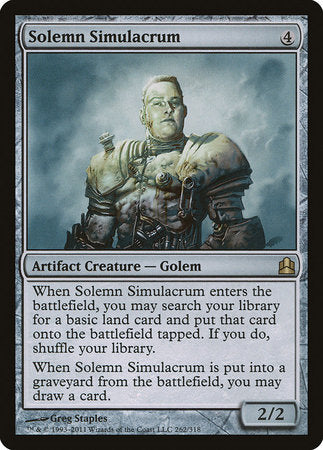 Solemn Simulacrum [Commander 2011] | Fandemonia Ltd