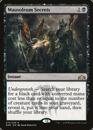 Mausoleum Secrets [Guilds of Ravnica] | Fandemonia Ltd