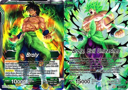 Broly // Broly, Evil Unleashed (Starter Deck Exclusive) (SD8-01) [Destroyer Kings] | Fandemonia Ltd