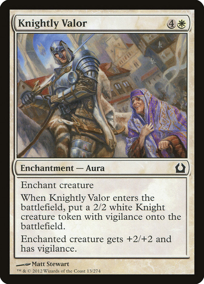 Knightly Valor [Return to Ravnica] | Fandemonia Ltd