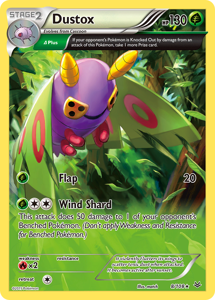 Dustox (8/108) [XY: Roaring Skies] | Fandemonia Ltd