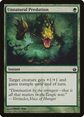 Unnatural Predation [Mirrodin Besieged] | Fandemonia Ltd