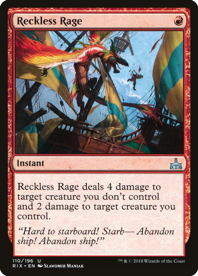Reckless Rage [Rivals of Ixalan] | Fandemonia Ltd