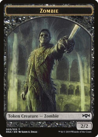 Zombie Token [Ravnica Allegiance Tokens] | Fandemonia Ltd