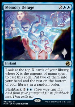 Memory Deluge (Promo Pack) [Innistrad: Midnight Hunt Promos] | Fandemonia Ltd