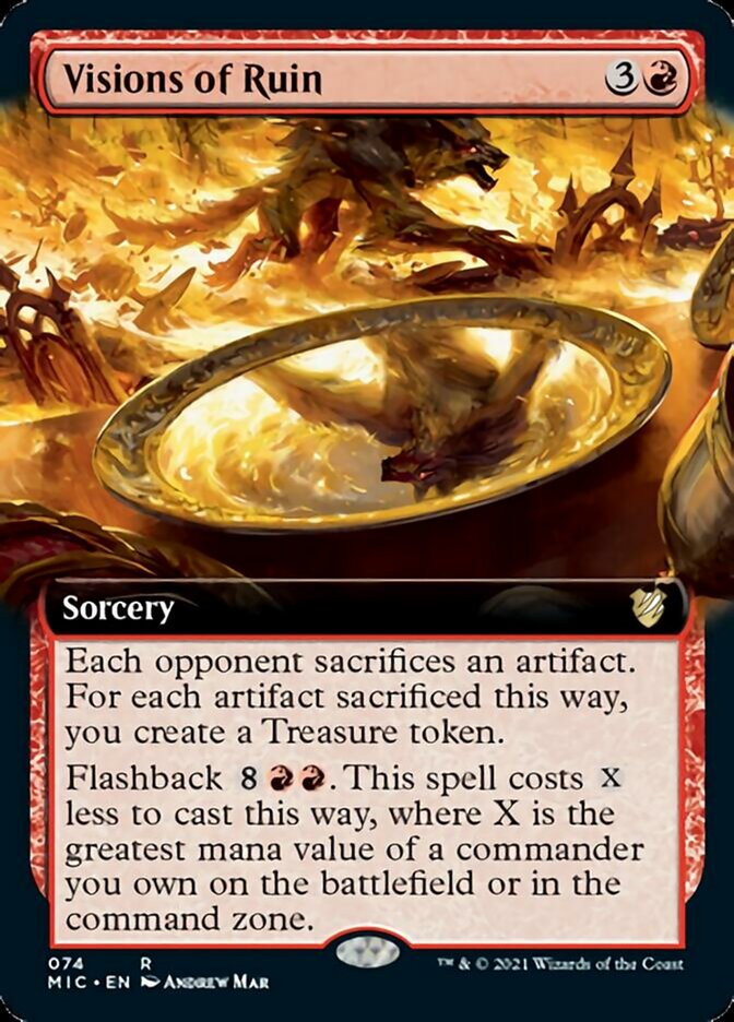 Visions of Ruin (Extended) [Innistrad: Midnight Hunt Commander] | Fandemonia Ltd