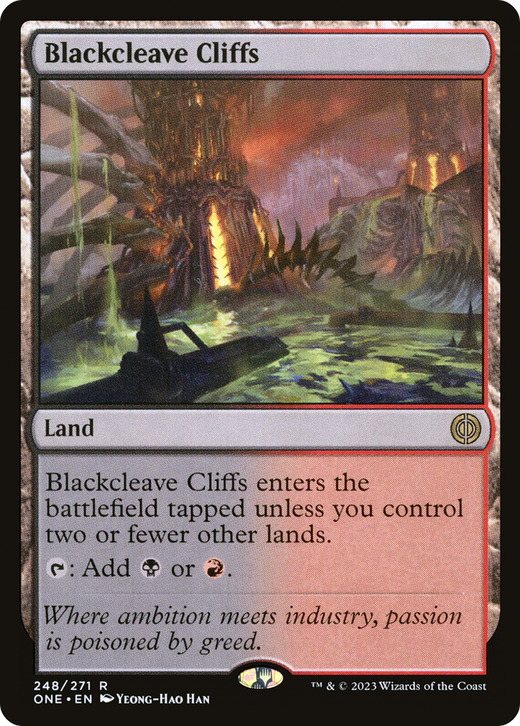 Blackcleave Cliffs [Phyrexia: All Will Be One] | Fandemonia Ltd