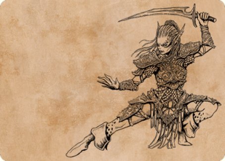 Lae'zel, Vlaakith's Champion Art Card [Commander Legends: Battle for Baldur's Gate Art Series] | Fandemonia Ltd