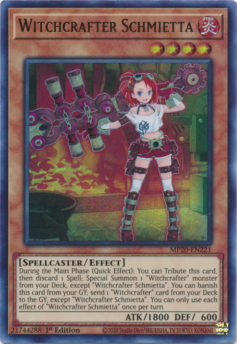 Witchcrafter Schmietta [MP20-EN221] Ultra Rare | Fandemonia Ltd