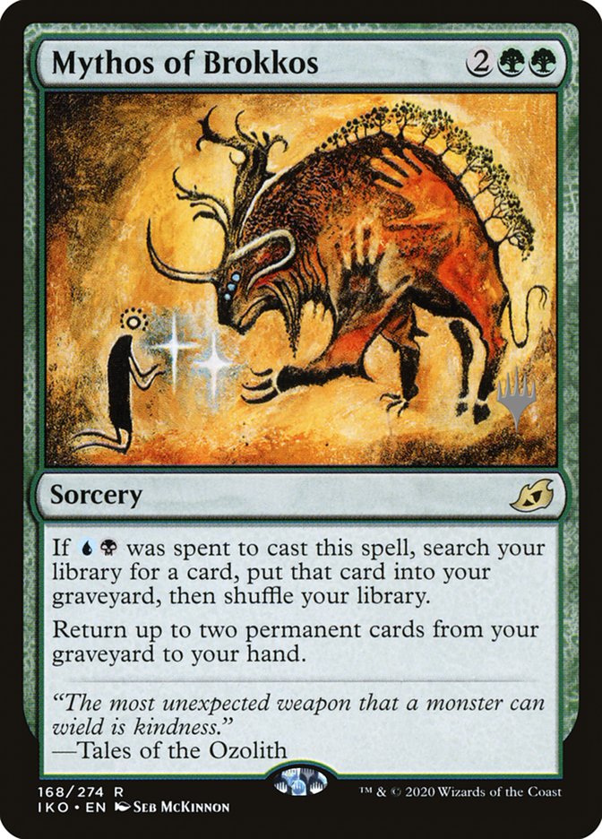 Mythos of Brokkos (Promo Pack) [Ikoria: Lair of Behemoths Promos] | Fandemonia Ltd