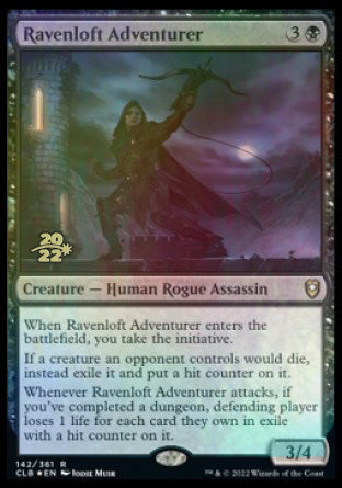 Ravenloft Adventurer [Commander Legends: Battle for Baldur's Gate Prerelease Promos] | Fandemonia Ltd