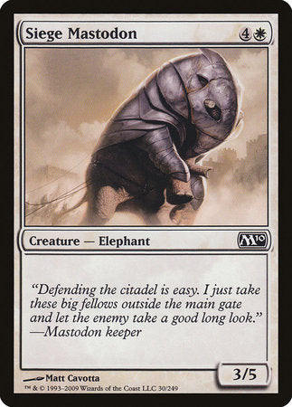 Siege Mastodon [Magic 2010] | Fandemonia Ltd