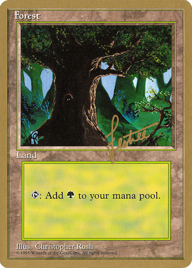 Forest (bl377) (Bertrand Lestree) [Pro Tour Collector Set] | Fandemonia Ltd