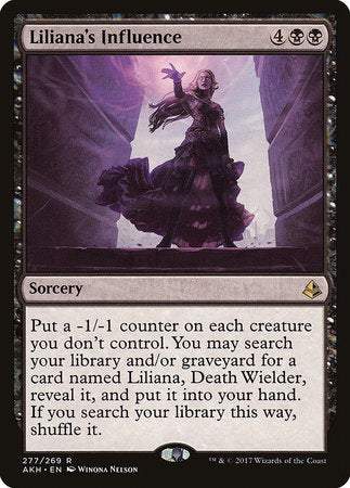 Liliana's Influence [Amonkhet] | Fandemonia Ltd