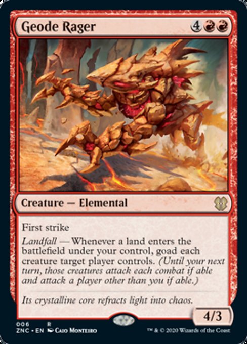 Geode Rager [Commander: Zendikar Rising] | Fandemonia Ltd