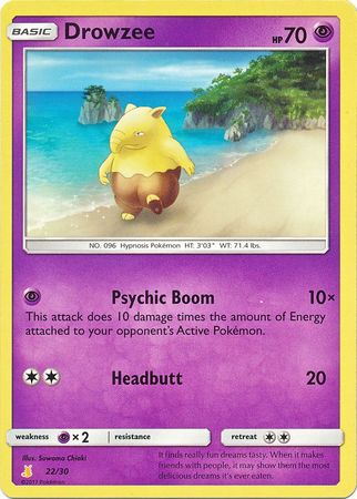 Drowzee (22/30) [Sun & Moon: Trainer Kit - Alolan Raichu] | Fandemonia Ltd