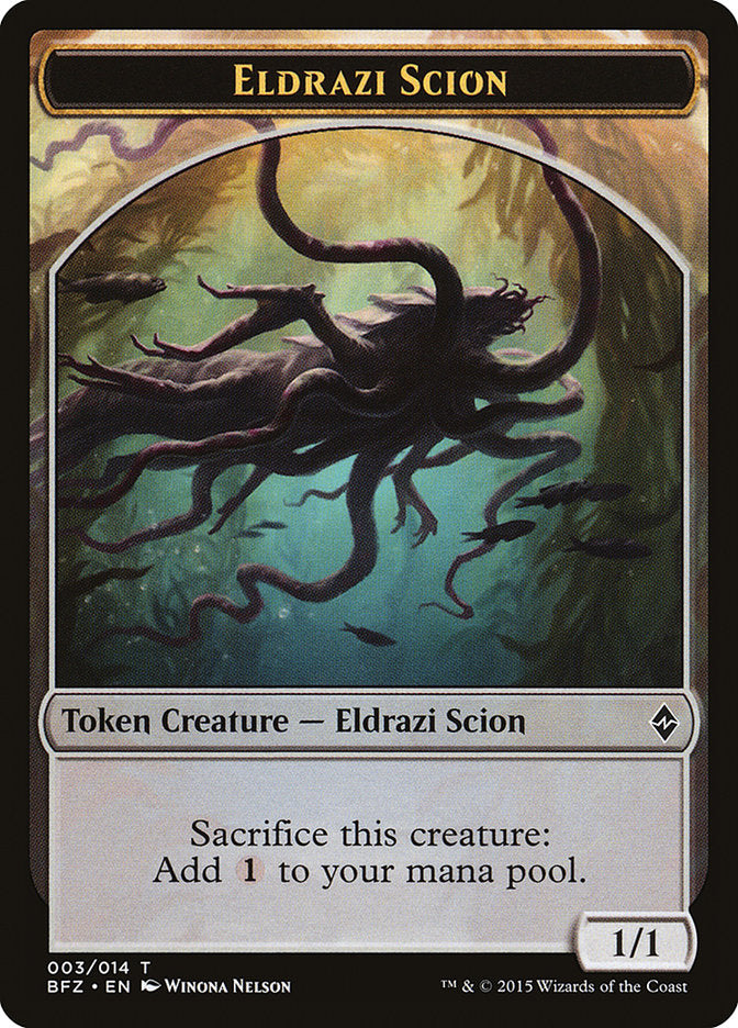 Eldrazi Scion (003/014) [Battle for Zendikar Tokens] | Fandemonia Ltd