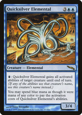 Quicksilver Elemental [Mirrodin] | Fandemonia Ltd