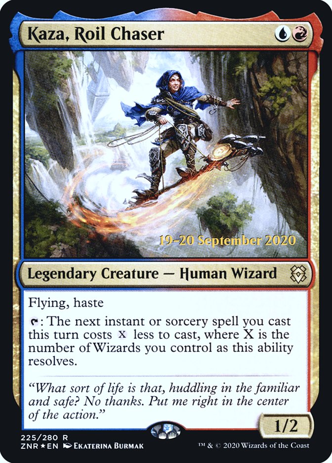 Kaza, Roil Chaser  [Zendikar Rising Prerelease Promos] | Fandemonia Ltd